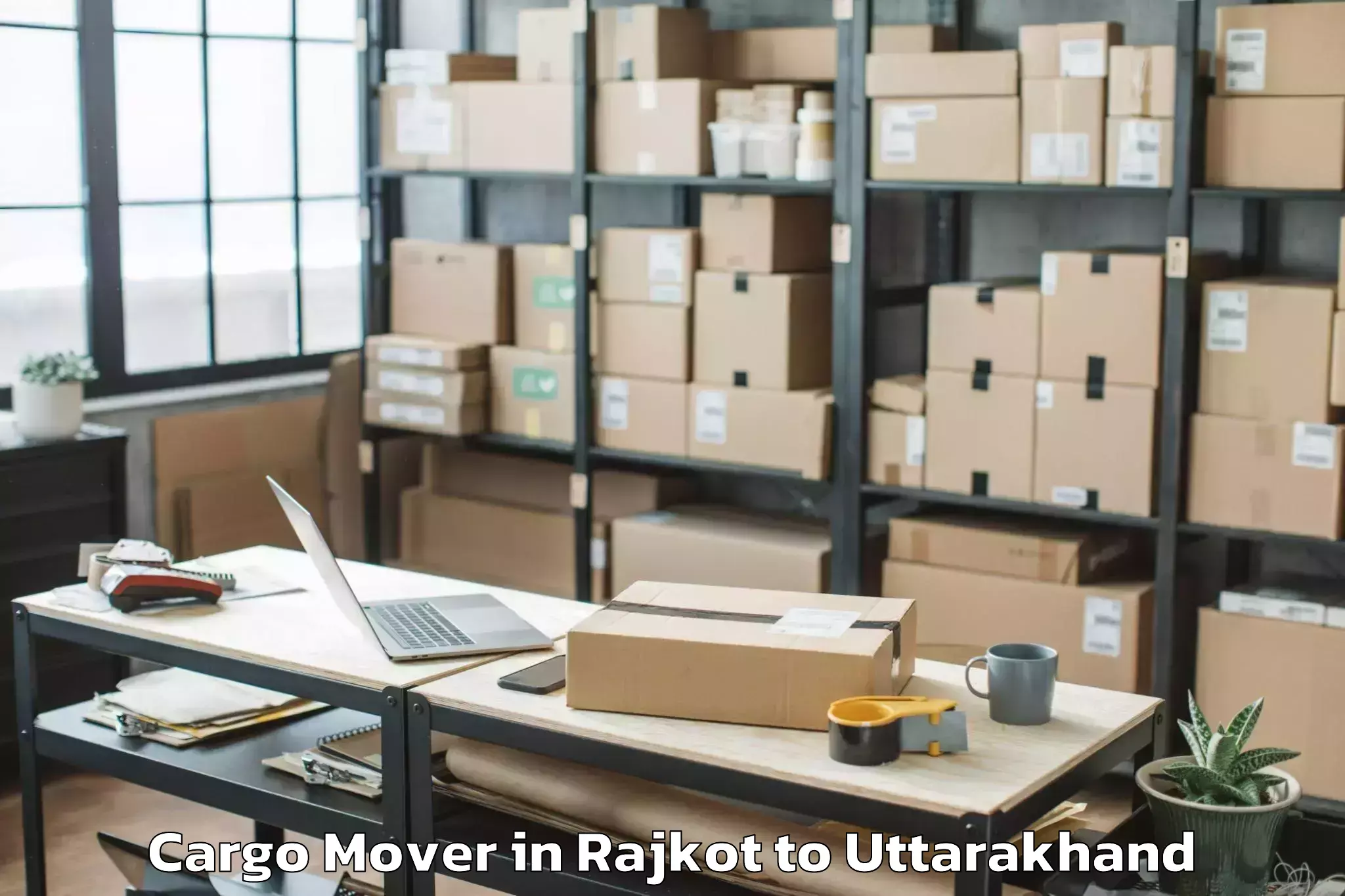 Reliable Rajkot to Shri Guru Ram Rai Education Mi Cargo Mover